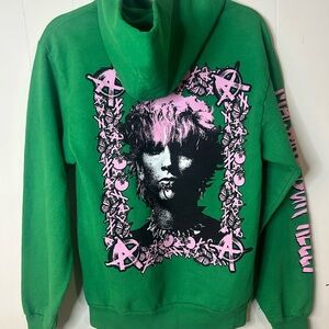 Machine Gun Kelly Green Hoodie, size small, official concert merch